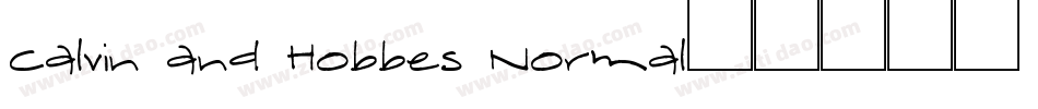 Calvin and Hobbes Normal字体转换